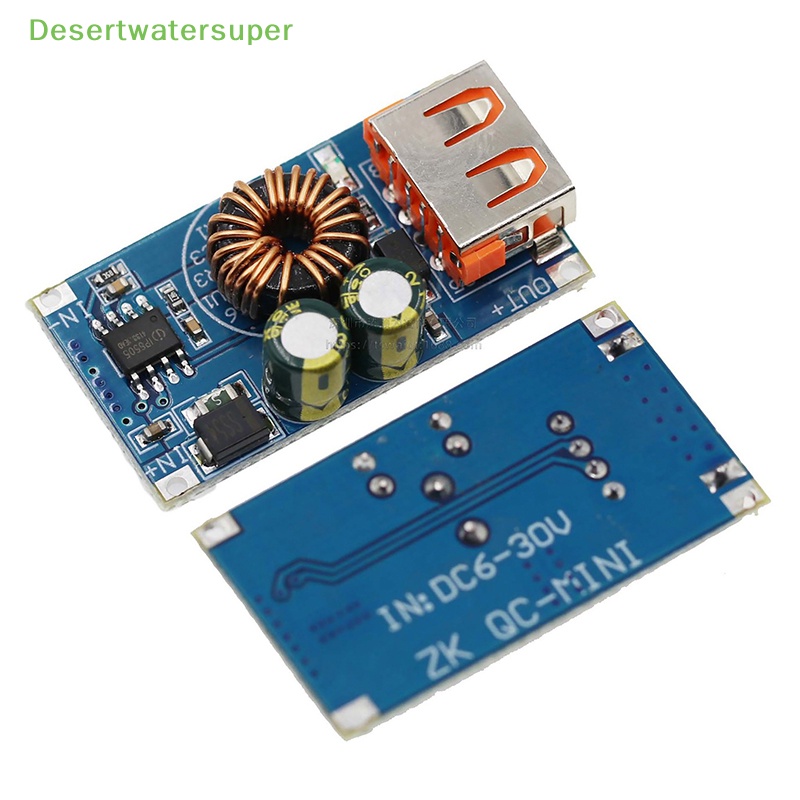 Dc Mô Đun Hạ Áp usb dc 12v 24v Sang qc2.0 qc3.0 Sạc Nhanh Cho Điện Thoại apple huawei