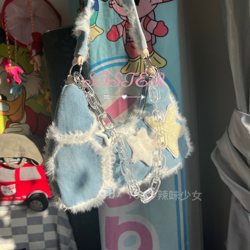 SISTER túi xách nữ túi đeo chéo 2023NEW Thời trang giản dị ULZZANG THỂ THAO Thiết kế độc đáo GDJ2391277 41Z231012