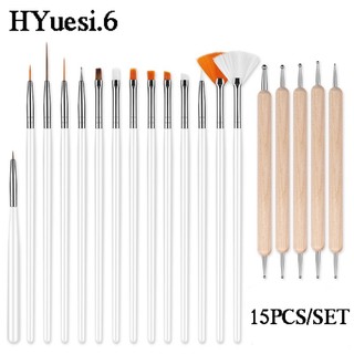 Set 15 cọ vẽ trang trí móng tay chuyên nghiệp