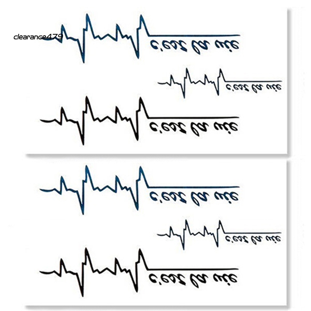 Bộ 2 Hình Xăm Dán Tạm Thời Chống Nước Hình Chữ Cái Tiếng Anh 479