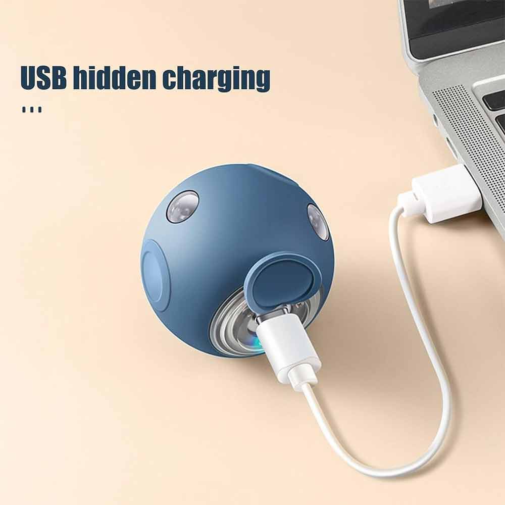 Interactive Cat Toy Ball Electric 360° Self-Rotating USB Rechargeable with LED Light Smart Toy