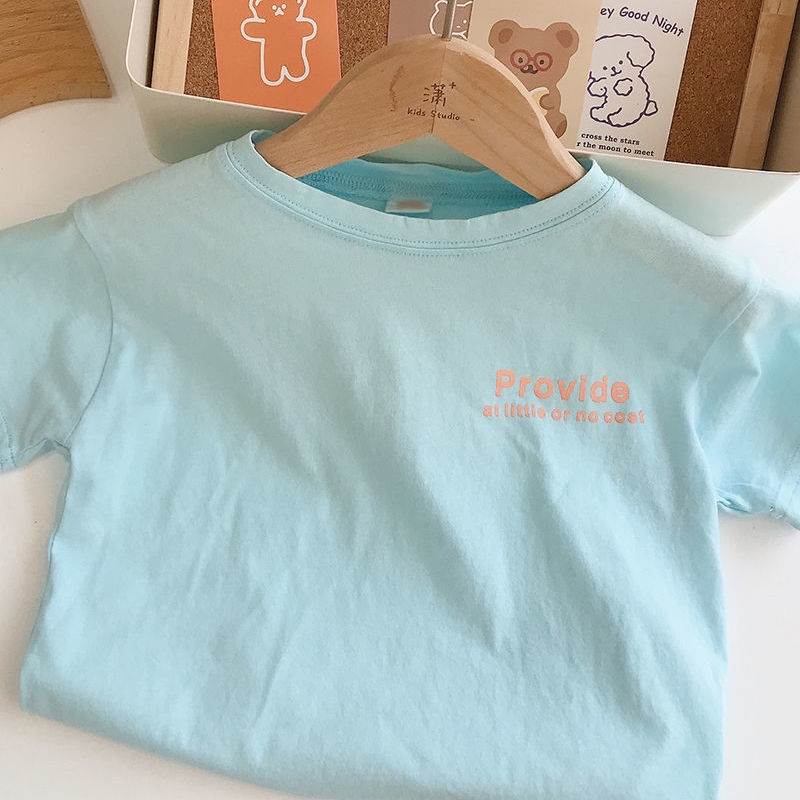 Áo Thun Tay Ngắn Hàn Quốc Mùa Hè Kiểu Mới Cho Bé Trai