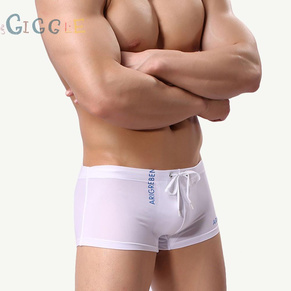 Brief Boxer Boxer Briefs Men\\\'s Nylon+Spandex S/M/L/XL/XXL Short Swim