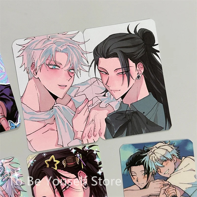 Set 7 Tấm Thẻ Ảnh hd Tự Làm suguru geto Jutsu kaisen Dày Và Sáng