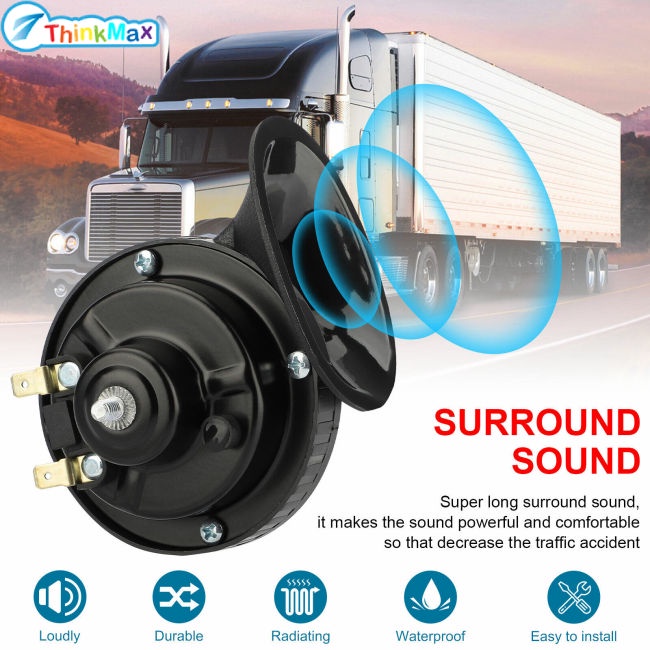 Bộ 2 Kèn Hơi 300db 12v Chống Thấm Nước Cho Xe Hơi / Xe Máy / Tàu Thuyền