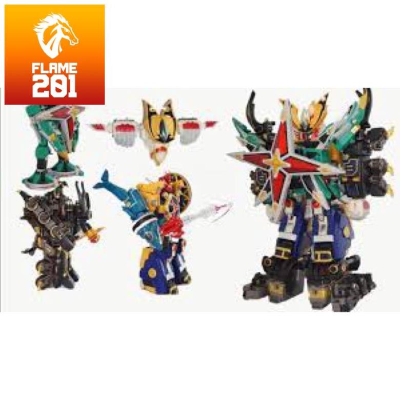 Xả hết TPHCM TPHCM Đồ chơi siêu nhân Robot Cuồng phong Ninpuu Sentai Shurikenger Dx Bandai [ Hàng Nhật{ tặng kèm xe