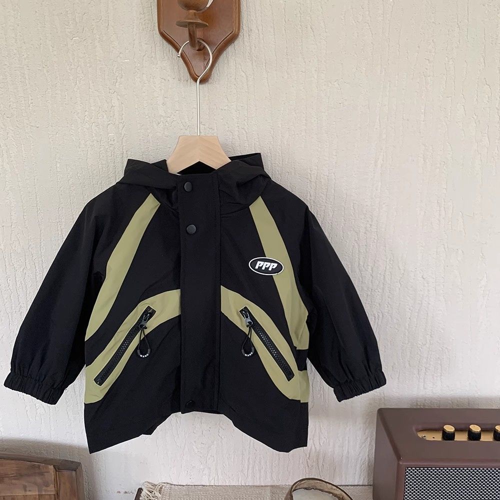 Áo Khoác Thu Đông Đệm cotton Lót Lông Cừu Phong Cách Hàn Quốc Đơn Giản Cho Bé Trai