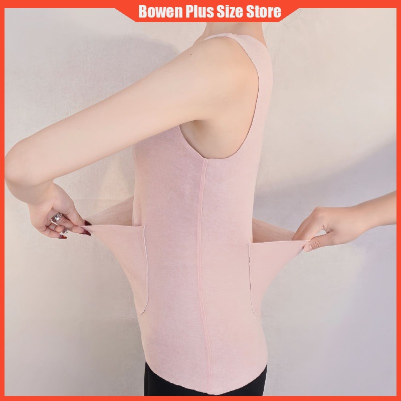 Áo Không Tay Giữ Nhiệt Có Túi Đôi Kích Thước m-3xl Dành Cho Nữ 40-85kg]