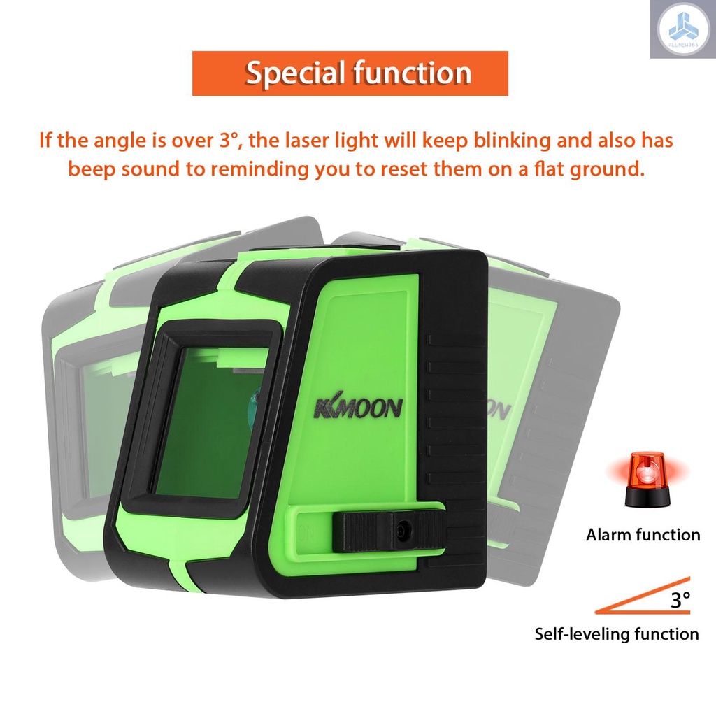 Máy Cân Bằng Âm Thanh 2 Đường laser kkmoon Đa Năng Có Chức Năng Báo Động Âm Thanh Lớn tolo-10.17