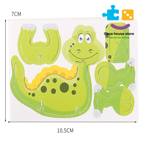 Đồ Chơi Ghép Hình 3D Bằng Giấy Hình Các Chú Khủng Long Cho Bé