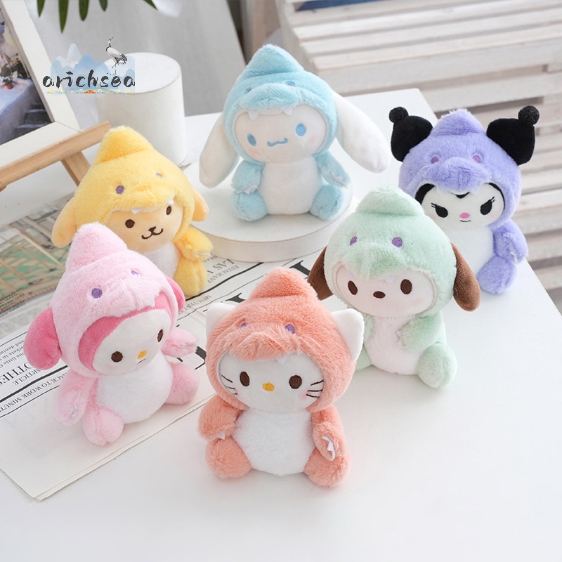 1 Móc Khóa Đồ chơi nhồi bông Hoạt Hình kuromi cinnamoroll kt 14cm