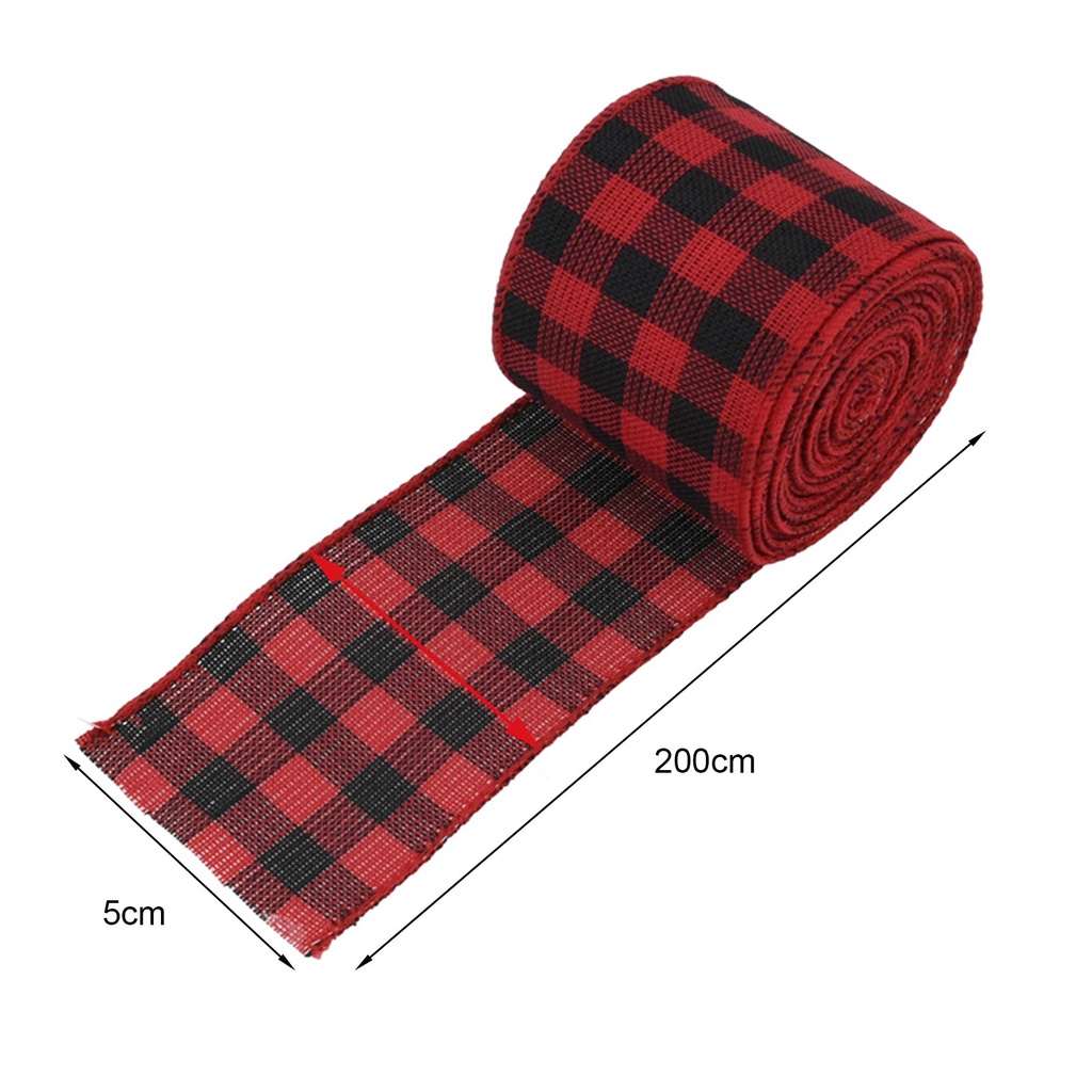 1 Cuộn Ruy Băng Họa Tiết Giáng Sinh 2mx5cm Trang Trí Đa Năng