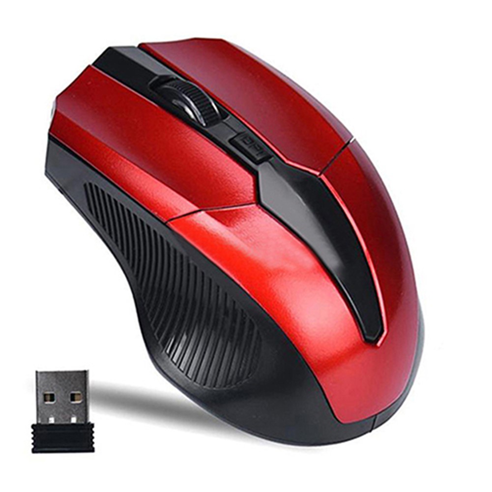 Chuột không dây 2.4GHz 4 phím + đầu thu USB dành cho Laptop Máy tính