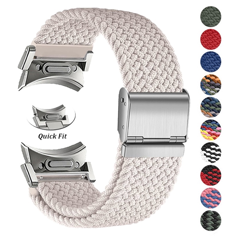 Dây Đeo nylon 20mm Tháo Lắp Nhanh Cho Đồng Hồ Thông Minh samsung galaxy watch 6 classic 43mm 47mm ga