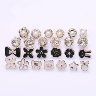 Nút Trang Trí Cổ Thấp May Quần Áo Sơ Mi Chống Men Tháo Rời Được Dành Cho Nữ Trâm cài quần  ghim cài áo