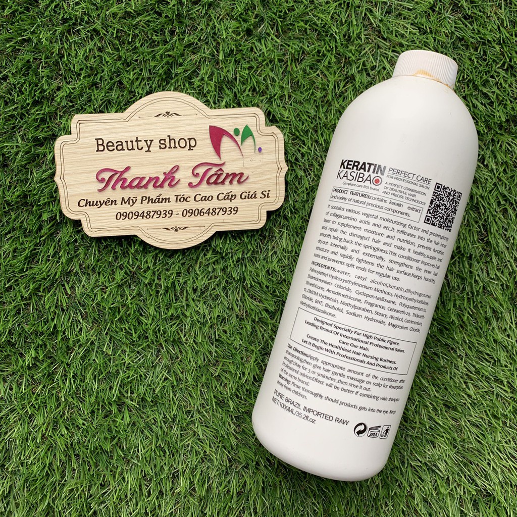 Hấp KERATIN KASIBAO KSB BRAZIL ACAI BERRY thủy phân phục hồi tóc hư tổn nặng 1000ml