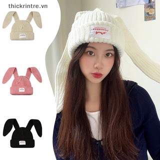 Nón len tai thỏ dễ thương cho nữ