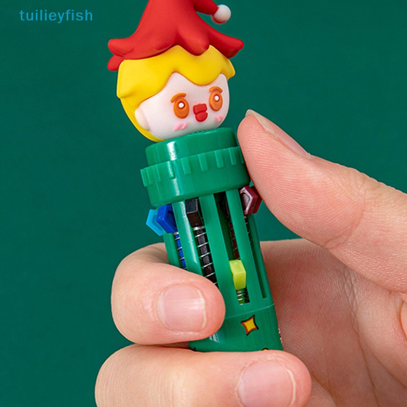 Bút Bi gel 10 Màu Hình Cây Thông Giáng Sinh Dễ Thương