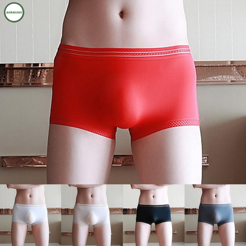 New Coming~Underwear Breathable Underpants Low Rise Bikini Male Panties See-through Pouch#Home Essentialses