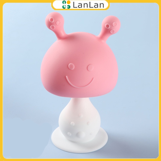 Lanlan Dụng Cụ Cho Bé Ăn Bằng Silicon Hình Nấm