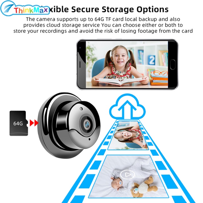 Camera Hành Trình mini v380 wifi ip Quay Ban Đêm