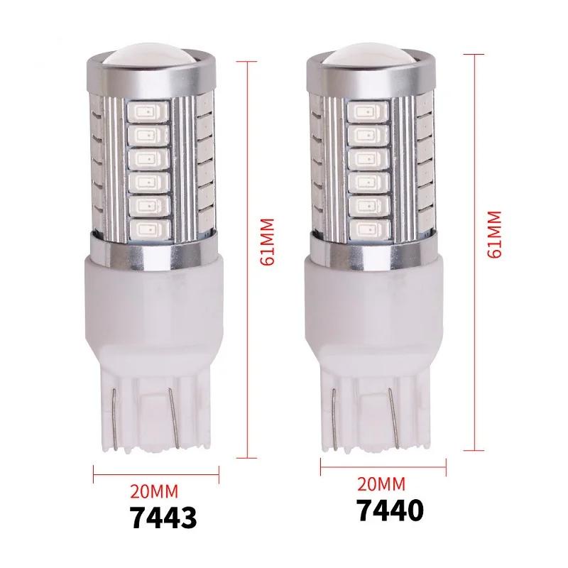 1 Bóng Đèn led Tín Hiệu py21w p21 / 5w 1156 ba15s 1157 bay15d 12v 33smd 7000k Cho Xe Hơi