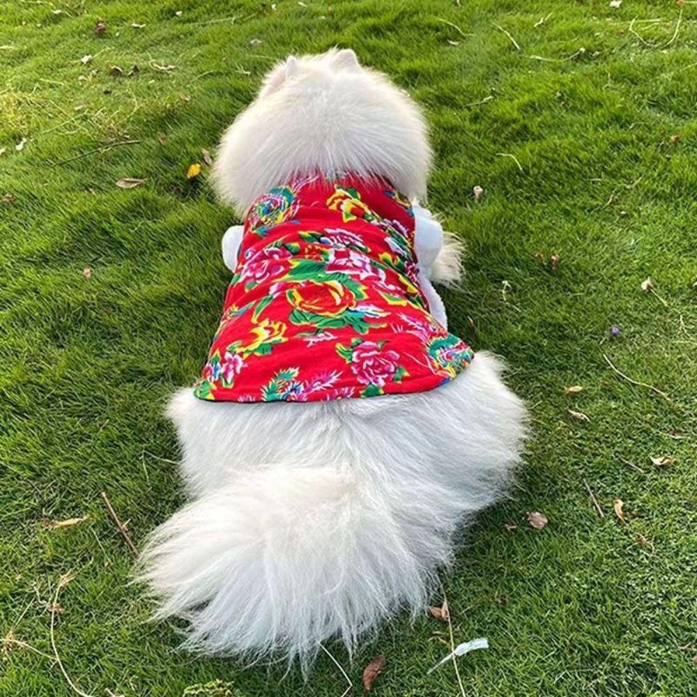 Danielo Áo Khoác Lông Cừu Dày Mềm Mại Giữ Ấm Phong Cách Trung Hoa Cho Thú Cưng