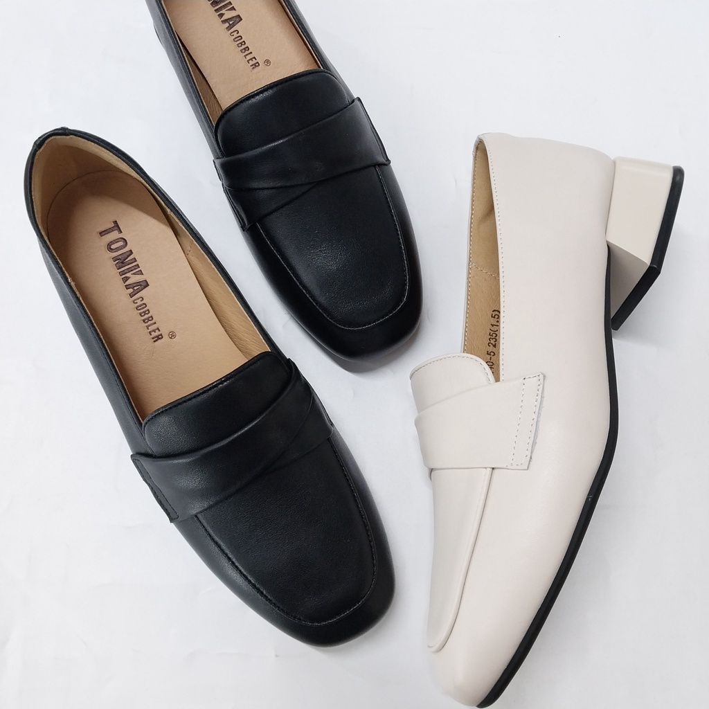 Giày TONKA da, gót 2cm