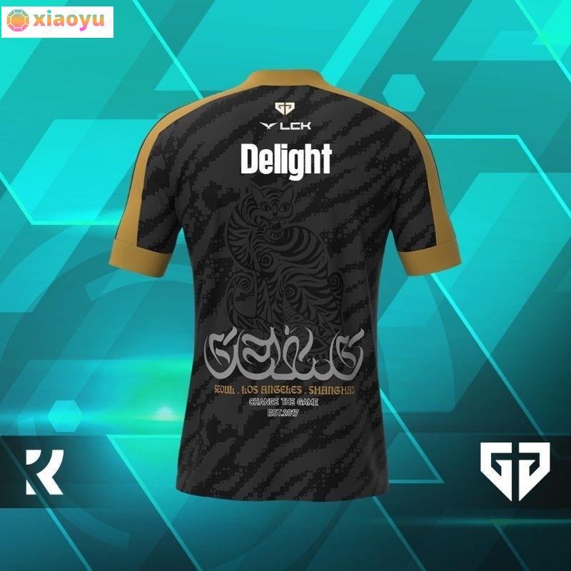 Geng team kit 2023chovy peripheral Áo Thun Tay Ngắn In Hình Nhóm Nhạc gen g s13