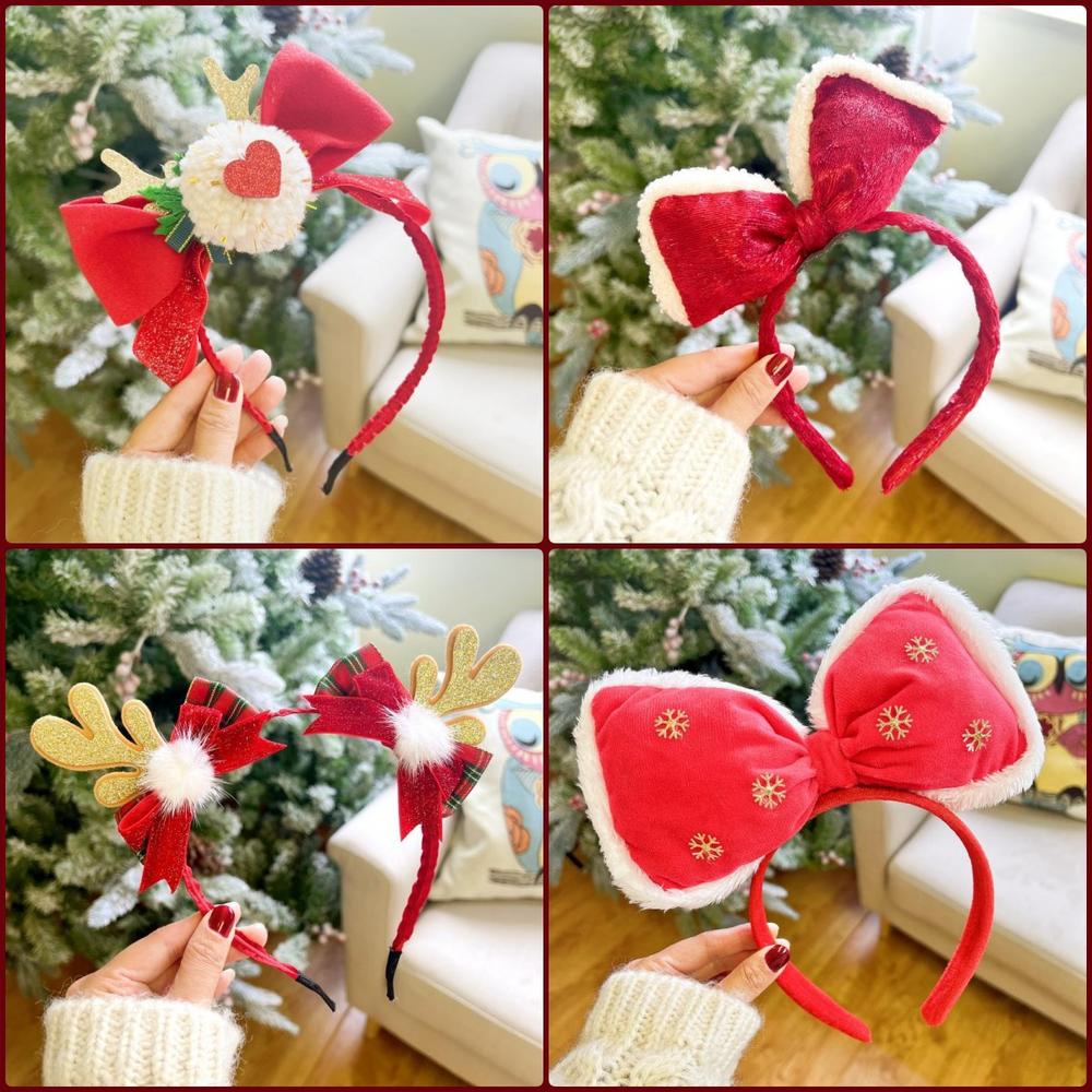 Băng Đô Cài Tóc Hình Sừng Tuần Lộc Giáng Sinh Ngọt Ngào Dễ Thương Thời Trang Năm 2023