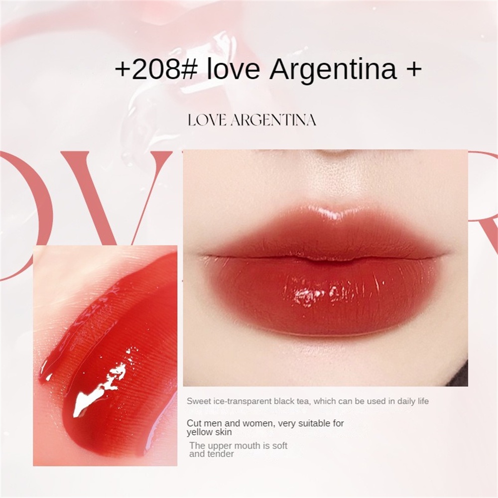 Novo Sky Realm Not Stick Cup Lip Glaze Water Gloss Mirror Doodle Lip Không thấm nước Không rơi giả trơn