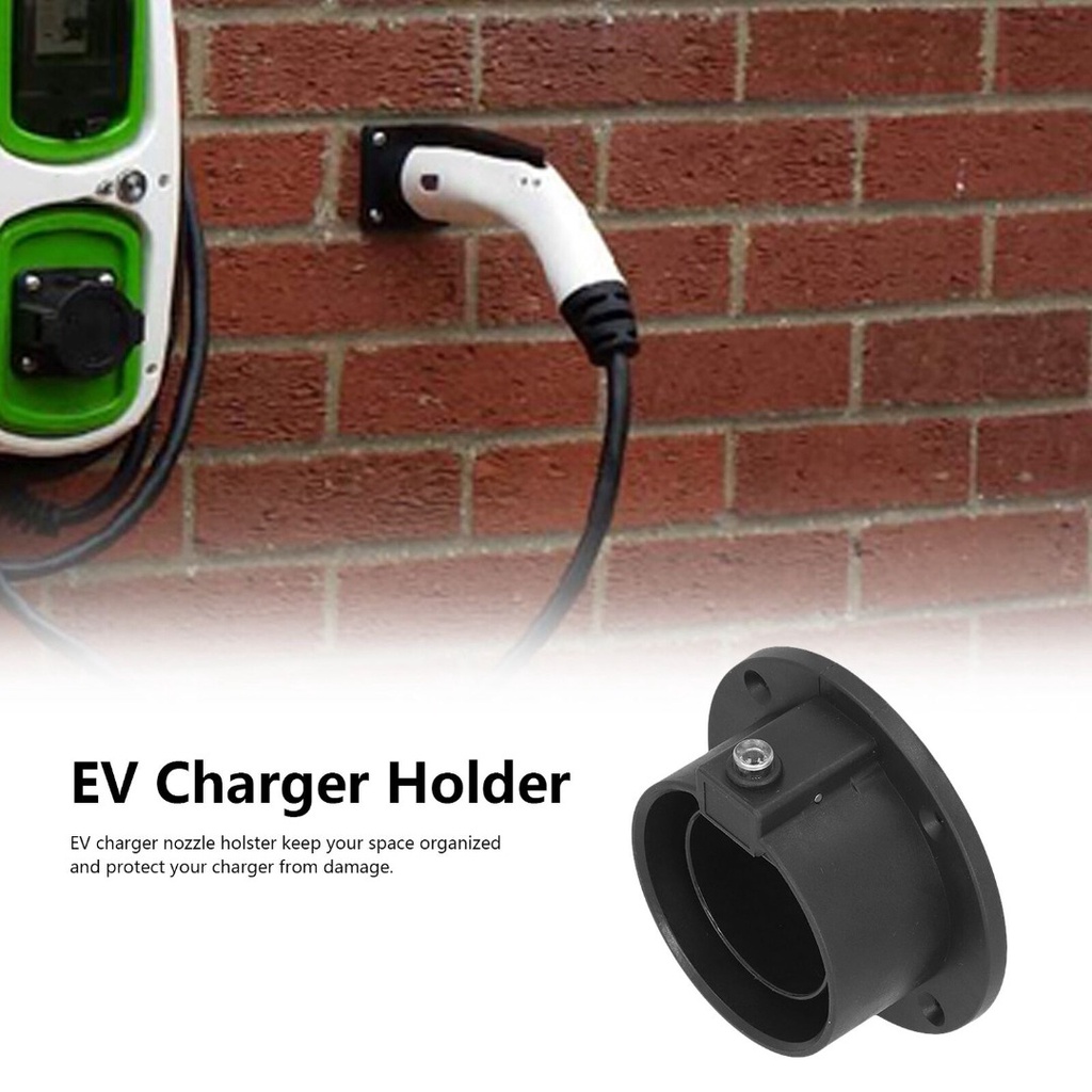 New EV Charger Nozzle Holster Type 2 Cable Holder Wall Mount Standard IEC Holder