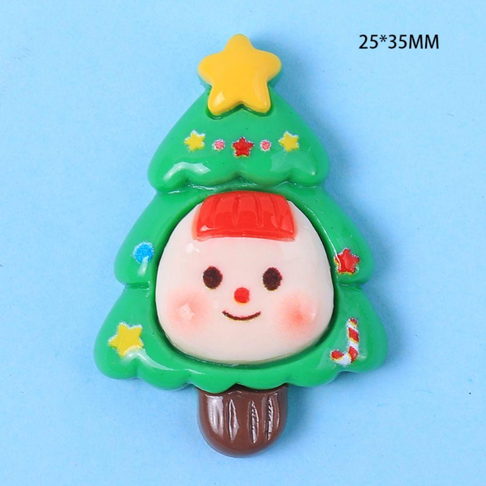 Set 5 Kẹp Tóc Nhựa Hình Ông Già Noel / Thỏ / Cây Thông / Người Tuyết Hoạt Hình Giáng Sinh