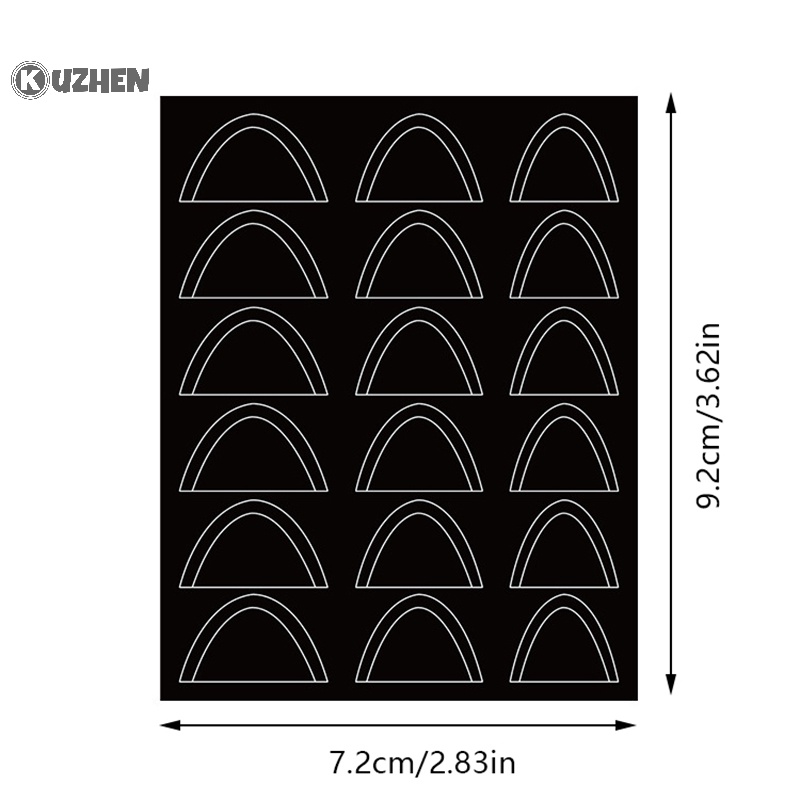 Kuzhen Nhãn Dán Móng Tay Dạng Lượn Sóng diy