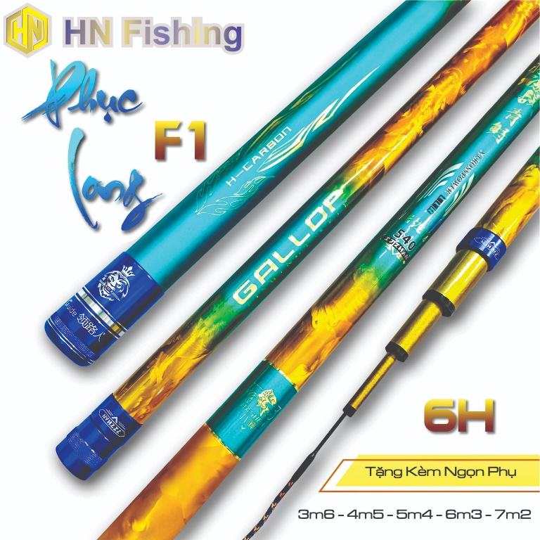 Cần câu tay Phục Long F1 chuyên câu đơn câu đài. Cần câu tay giá rẻ tặng kèm