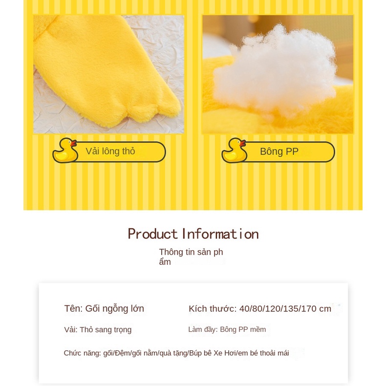 Dễ Thương Đồ Chơi Nhồi Bông Hình Con Ngỗng Đáng Yêu