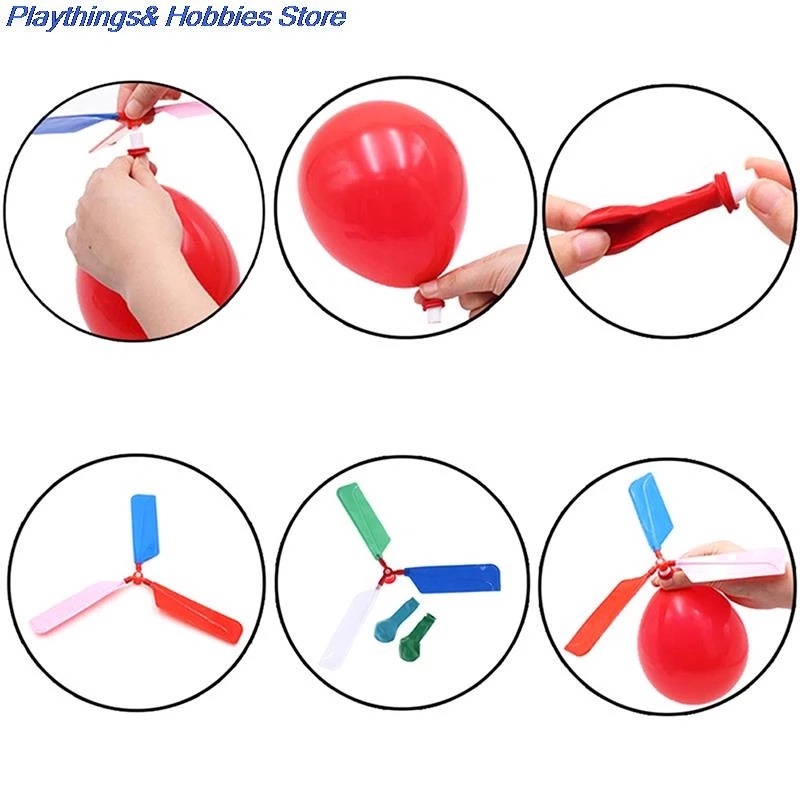 Đồ Chơi Bong Bóng Bay Máy Bay / Trực Thăng Đồ Chơi Thủ Công Sáng Tạo / Quà Tặng Trẻ Em