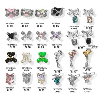 Charm bạc đá khối siêu sáng ci