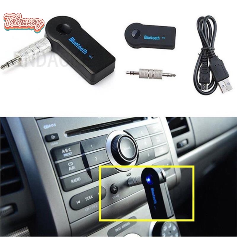 Usb Nhận Tín Hiệu Âm Thanh Không Dây aux 3.5mm Cho Xe Hơi laiqianfa444}