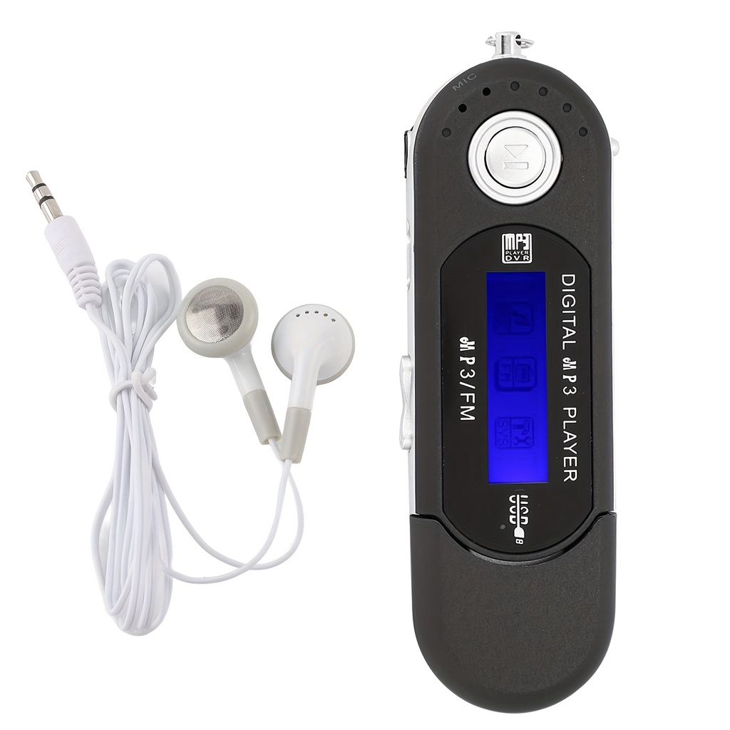 Máy Nghe Nhạc mp3 Di Động Với Thẻ Nhớ g Có Dây Cáp Tai Nghe zfoy