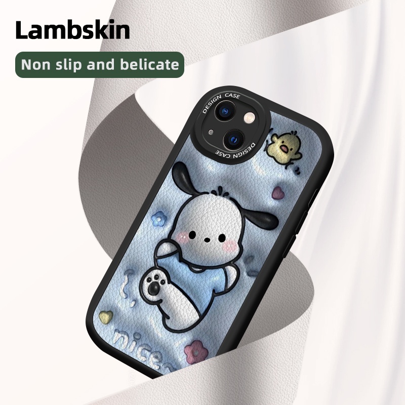 Bao Da Điện Thoại Họa Tiết Hoạt Hình 3d pochacco Cho iphone 15 pro max 15 plus 12 pro max 12 mini iphone 11 pro max Ốp