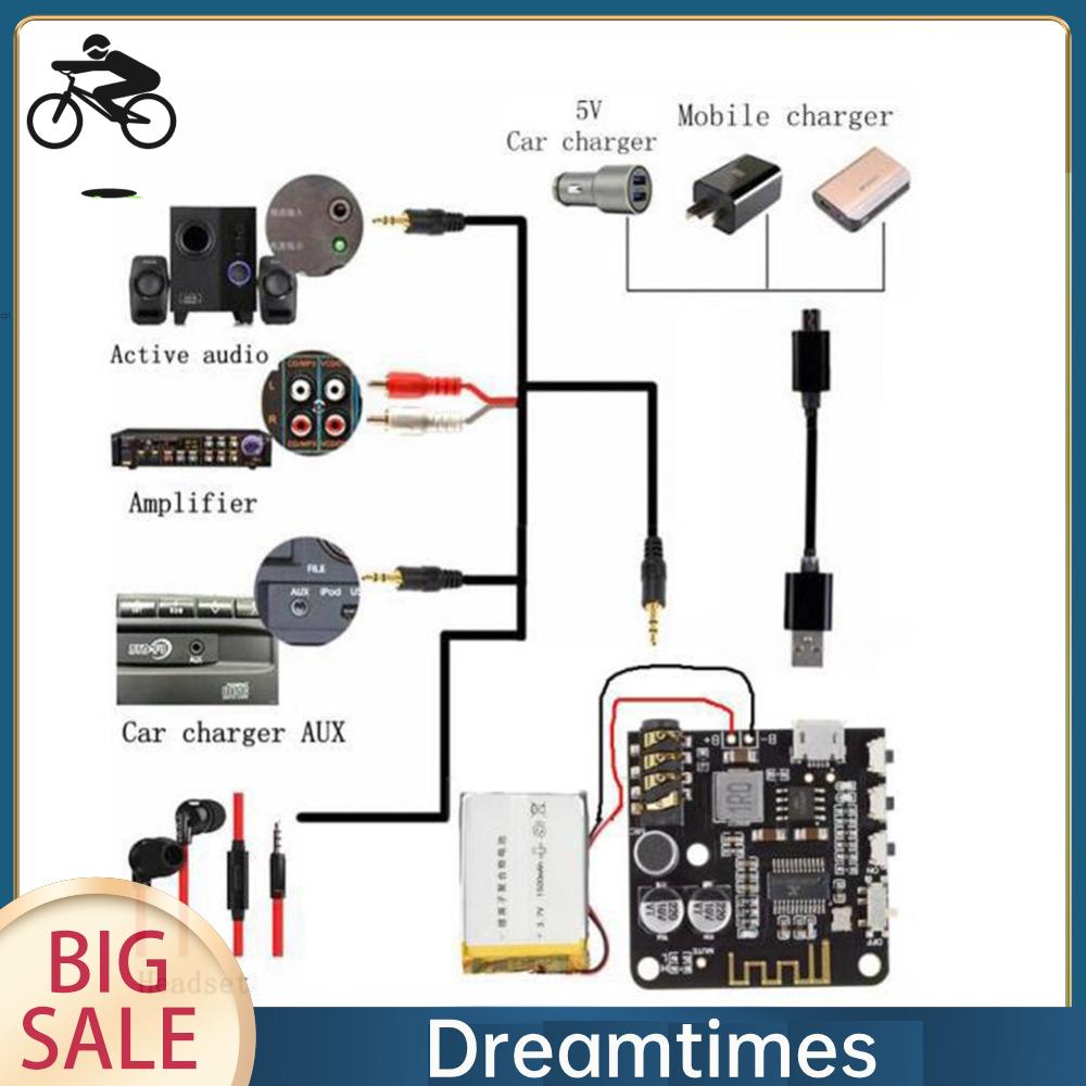 Mô-đun Khuếch Đại Âm Thanh Không Dây bluetooth 3.7-5v