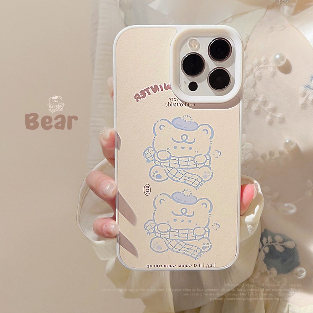 Ốp Điện Thoại Silicon tpu Họa Tiết Gấu Dễ Thương Cho iphone 11 12 13 14 15 pro max plus x xr xs max 7 8 plus se2020