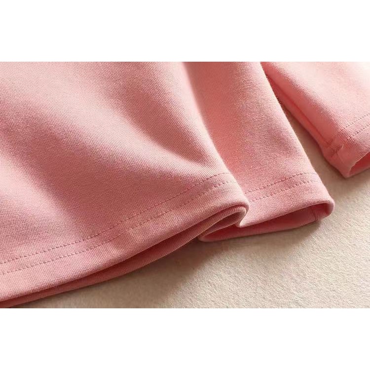 Áo Thun cotton Mềm Mại Tay Dài Thêu Họa Tiết Thời Trang Xuân Thu Cho Bé Gái