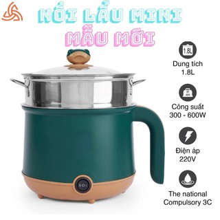   TALA  Nồi Lẩu Mini Chống Dính Đa Năng 1.8L Kèm Khay Hấp Inox Cao Cấp - Ca Nấu Lẩu Nấu Mì Dùng Chiên Xào  Rán Tiện L  