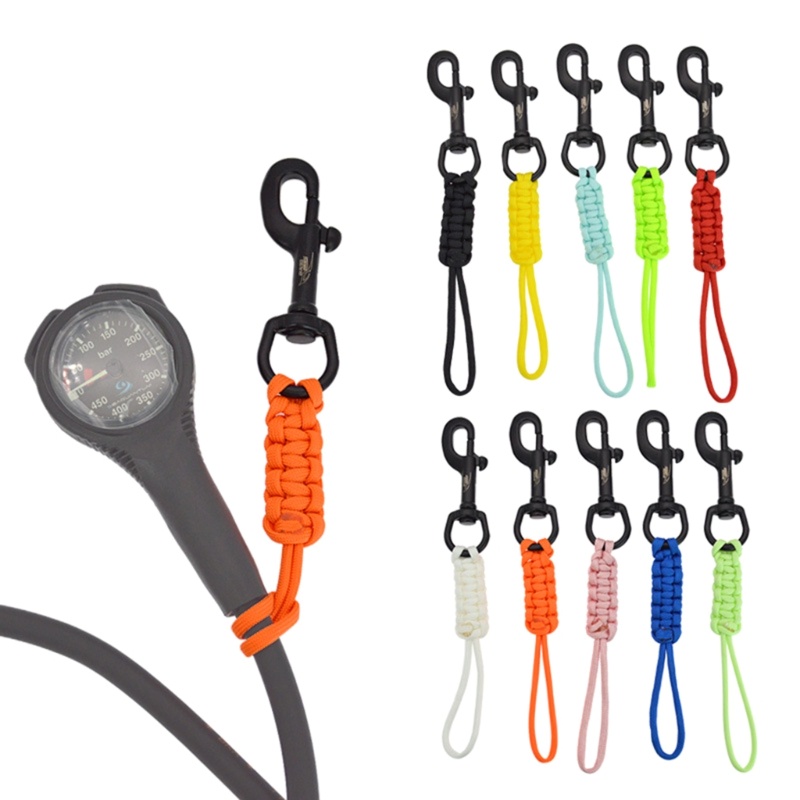 GOO Lặn Swival Bu lông Snap Hook Marine Lớp thép không gỉ Kẹp móc với dây an toàn chống mất để lặn B
