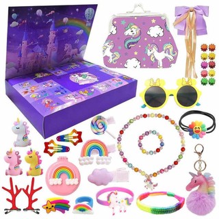 2023 Christmas Countdown Advent Calendar Unicorn Accessories, action figures Blind Box Toy Kid Gifts
