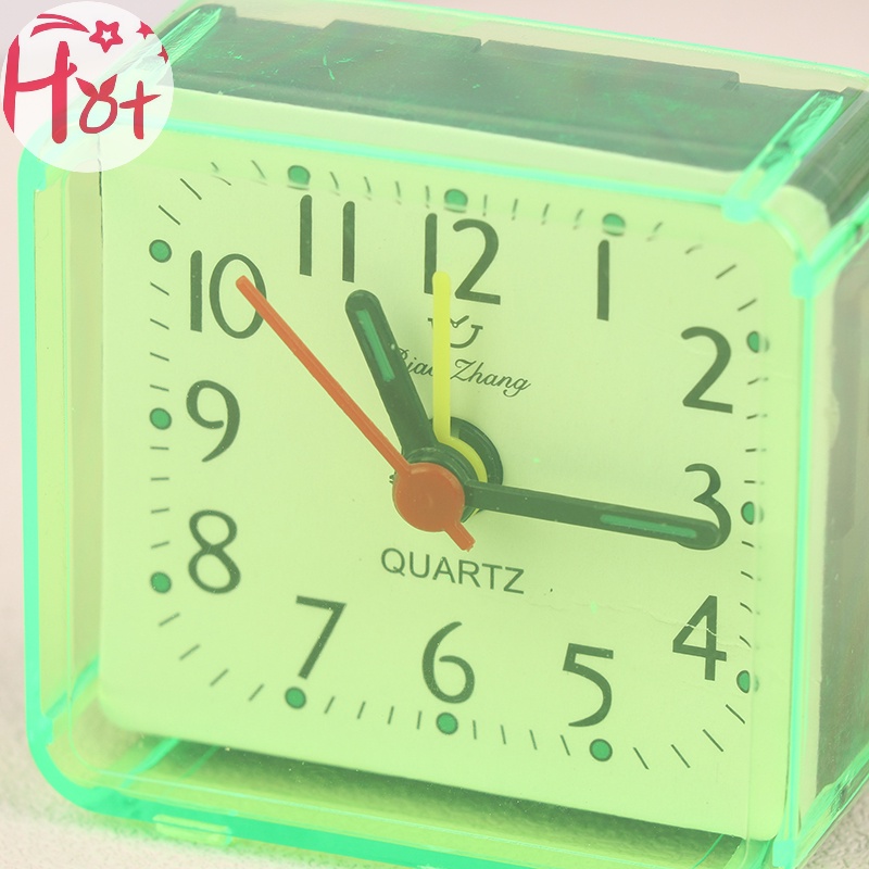 Jr 1 Đồng Hồ Báo Thức Để Bàn mini Hình Vuông Dùng Trang Trí Phòng Ngủ / Học