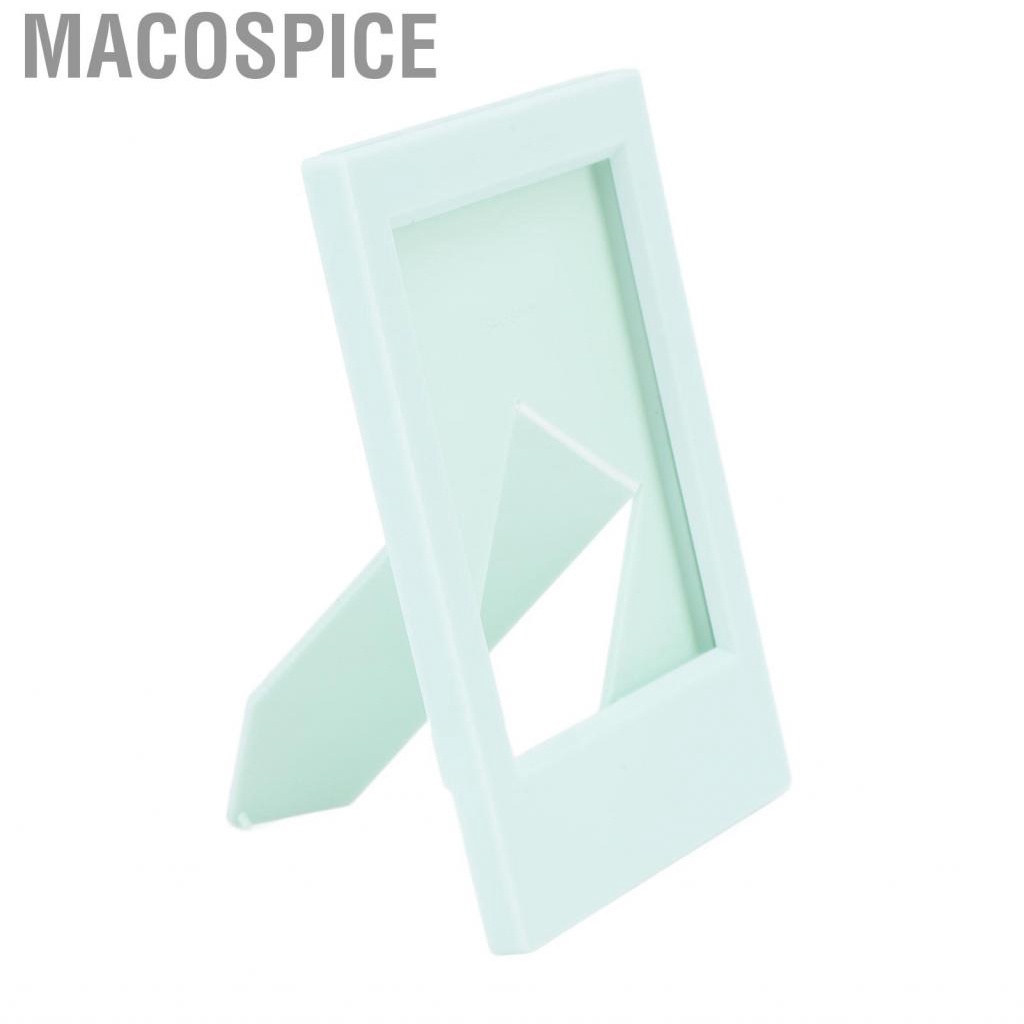 Macospice 3 Inch Mini Photo Frame Standing Picture Plastic Card  Holder Mint DCL
