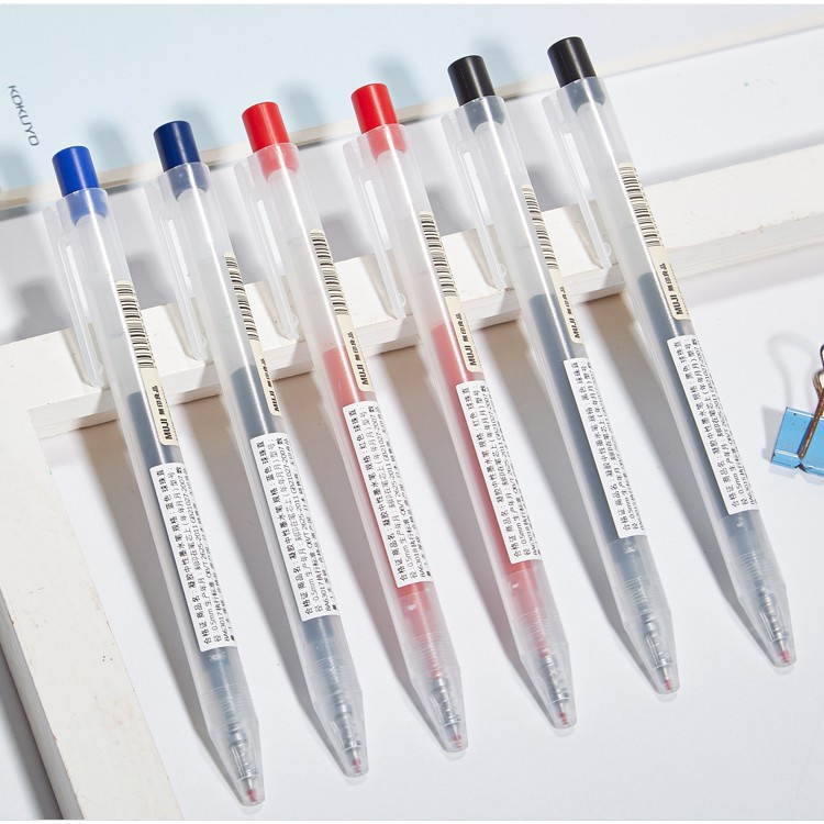 Bút gel Bấm muji Phiên Bản Mới Nhất  - Sản Xuất Tại Nhật Bản